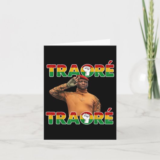 ブルキナファソ – Ibrahim Traore _トーマス・サンカラ カード (正面)