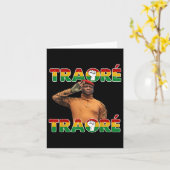 ブルキナファソ – Ibrahim Traore _トーマス・サンカラ カード (黄色い花)