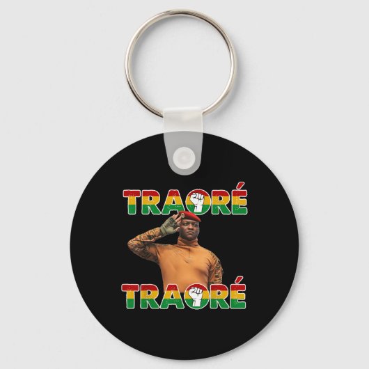ブルキナファソ – Ibrahim Traore _トーマス・サンカラ キーホルダー (正面)