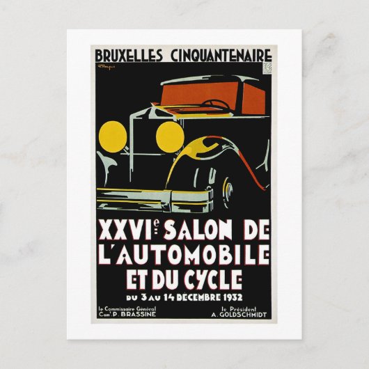 ブルクセルシンカンテネールATVIサロンドL'オートス ポストカード (正面)