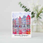 ブルクセルベルギーベルギー旅行水の色 ポストカード (スタンド正面)