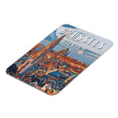 ブルクセル、ラキャピタルデラベルジケetヨーロッパ マグネット (左側)