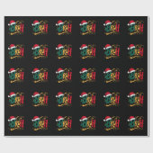 ブルクリおもしろいスマスクリスマスホリデーファミリー ラッピングペーパー (フラット)