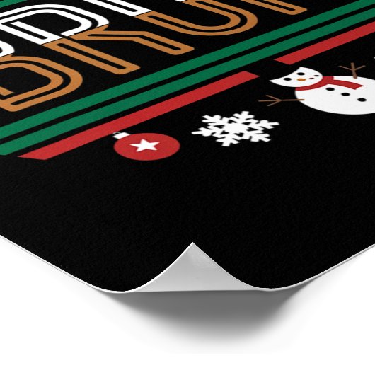 ブルクリスおもしろいスマレッドプレイドティーンズボーイズキッズクズクマ ポスター (角)