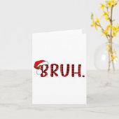 ブルクリスマスおもしろいプレッドティーンズボーイズキッズクリスマスパ カード (黄色い花)