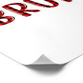 ブルクリスマスおもしろいプレッドティーンズボーイズキッズクリスマスパ ポスター (角)