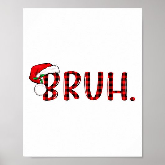 ブルクリスマスおもしろいプレッドティーンズボーイズキッズクリスマスパ ポスター (正面)