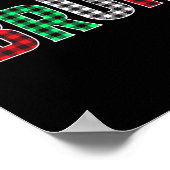 ブルクリスマスおもしろいプレッドティーンズボーイズキッズクリスマスパ ポスター (角)