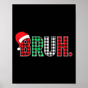 ブルクリスマスおもしろいプレッドティーンズボーイズキッズクリスマスパ ポスター