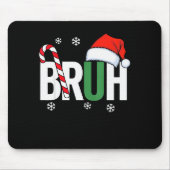 ブルクリスマスサンタハッピークリスマスファミリークリスマスC マウスパッド (正面)
