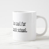 ブルクールドグフランスのリーシュスクール引用文 ジャンボコーヒーマグカップ (右)