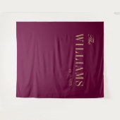 ブルグエレガントンスタイリッシュディ結婚の背景 タペストリー (正面(横))