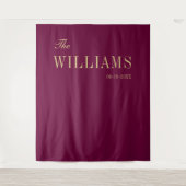 ブルグエレガントンスタイリッシュディ結婚の背景 タペストリー (正面)