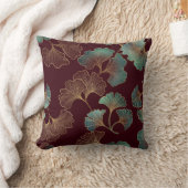 ブルグエレガントンディティール(緑がかった色)金ゴールド銀離れ子 クッション (ブランケット)