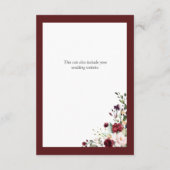 ブルグエレガントンディ赤面結婚フローラ詳細 エンクロージャーカード (裏面)