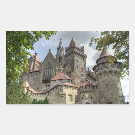 ブルグクロイゼンシュタイン 長方形シール (正面)