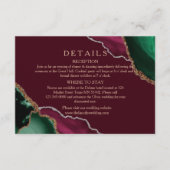 ブルグモダンンディ結婚アゲート詳細 エンクロージャーカード (正面)