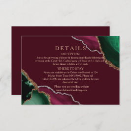 ブルグモダンンディ結婚アゲート詳細 エンクロージャーカード