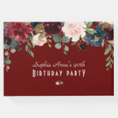 ブルグユニークンディ海軍ブルーフローラ結婚ズ ゲストブック (裏面)