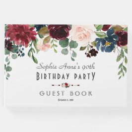 ブルグユニークンディ海軍ブルーフローラ結婚ズ ゲストブック