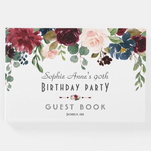 ブルグユニークンディ海軍ブルーフローラ結婚ズ ゲストブック (正面)