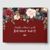 ブルグユニークンディ海軍ブルーフローラ結婚ズ ゲストブック (裏面)