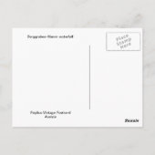 ブルグラベンクラムの滝 ポストカード (裏面)