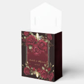 ブルグンディエレガントと金ゴールドバラ結婚ズ フェイバーボックス (オープン)