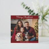 ブルグンディエレガントシックシンプルミニマルストの写真 シーズンカード (スタンド正面)