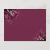 ブルグンディエレガントフローラ披露宴 エンクロージャーカード (裏面)