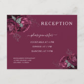 ブルグンディエレガントフローラ披露宴 エンクロージャーカード (正面)