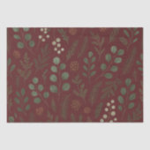 ブルグンディエレガントボタニカルホリデー 薄葉紙 (正面)