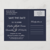 ブルグンディエレガントマルサラフローラ秋日付を保存 案内ポストカード (裏面)