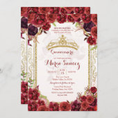 ブルグンディバラメキシコチャラ15アーノス招待状 招待状 (正面/裏面)