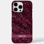 ブルグンディモダンアニマルプリント Case-Mate iPhoneケース (裏面)