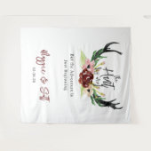 ブルグンディ素朴フローラボホ狩りはオーバー結婚ズ タペストリー (正面(横))