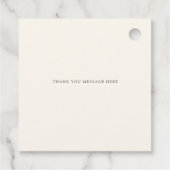 ブルグンディ素朴フローラ秋ブライダルシャワー フェイバータグ (裏面)