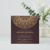 ブルグンディ・金ゴールド・マ華美ンダラ・グランドオープン 招待状 (スタンド正面)