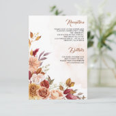 ブルグ素朴ンディテラコッタフローラ結婚ズ詳細 エンクロージャーカード (スタンド正面)