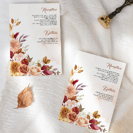 ブルグ素朴ンディテラコッタフローラ結婚ズ詳細 エンクロージャーカード