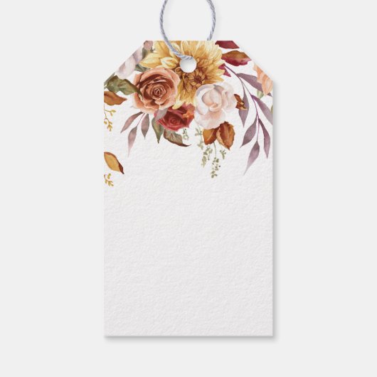 ブルグ素朴ンディテラコッタフローラ結婚ズ ギフトタグ (裏面)