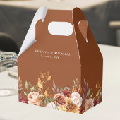 ブルグ素朴ンディテラコッタフローラ結婚ズ フェイバーボックス