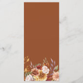 ブルグ素朴ンディテラコッタフローラ結婚ズ メニュー (裏面)