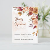 ブルグ素朴ンディテラコッタフローラ結婚ズ 出欠カード (スタンド正面)