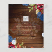 ブルグ素朴ンディブルーフローラ結婚ズ (裏面)