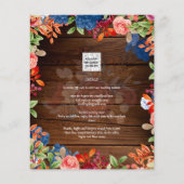 ブルグ素朴ンディブルーフローラ結婚ズ (裏面)