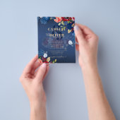 ブルグ素朴ンディブルーフローラ結婚ズ チラシ (手)