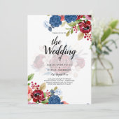 ブルグ素朴ンディブルーフローラ結婚ズ 招待状 (スタンド正面)