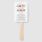 ブルグ素朴ンディ赤面秋結婚フローラ式 ハンドファン (正面)