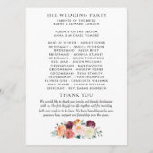 ブルグ素朴ンディ赤面秋結婚フローラ式 プログラム (裏面)